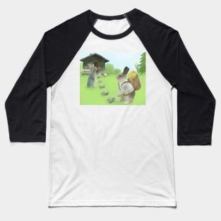 Osterhase auf Tour Baseball T-Shirt